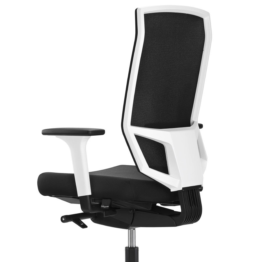 Dauphin @Just evo mesh in Schwarz mit Netz-Rückenlehne weiß