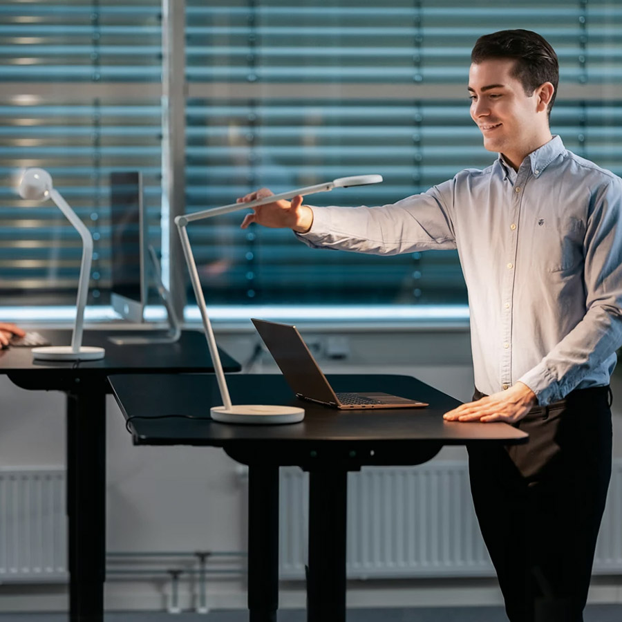 GLAMOX Motus Flat LED Arbeitsleuchte weiß