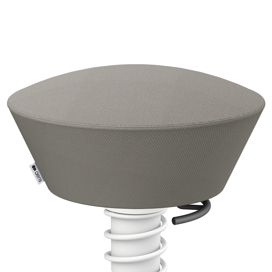 Aeris Swopper Select Wolle grau - Gleiter - Gestell weiß - Nahaufnahme