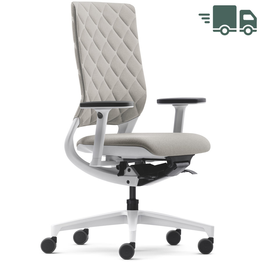 Klöber Mera Diamond weiß-grau Polster Cura sand