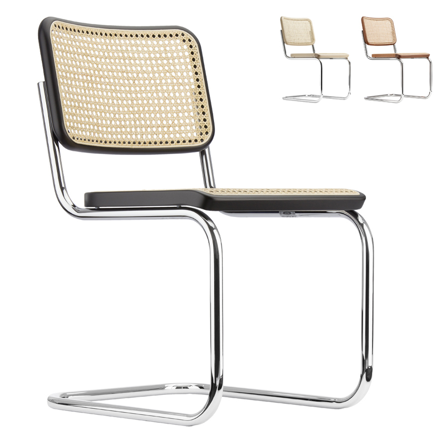 THONET S 32 V | Stahlrohr-Freischwinger | Gestell verchromt | Konfigurator