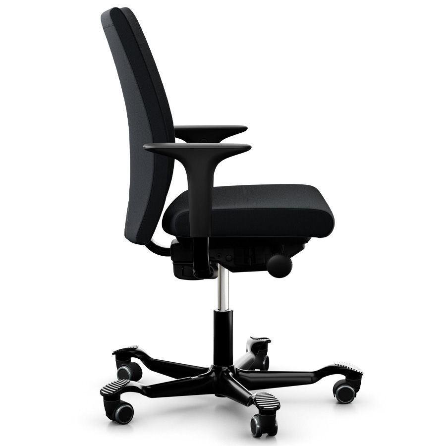 HAG Creed 6006 Bürostuhl schwarz mit hoher Rückenlehne - Bezugsstoff Select - Seitenansicht
