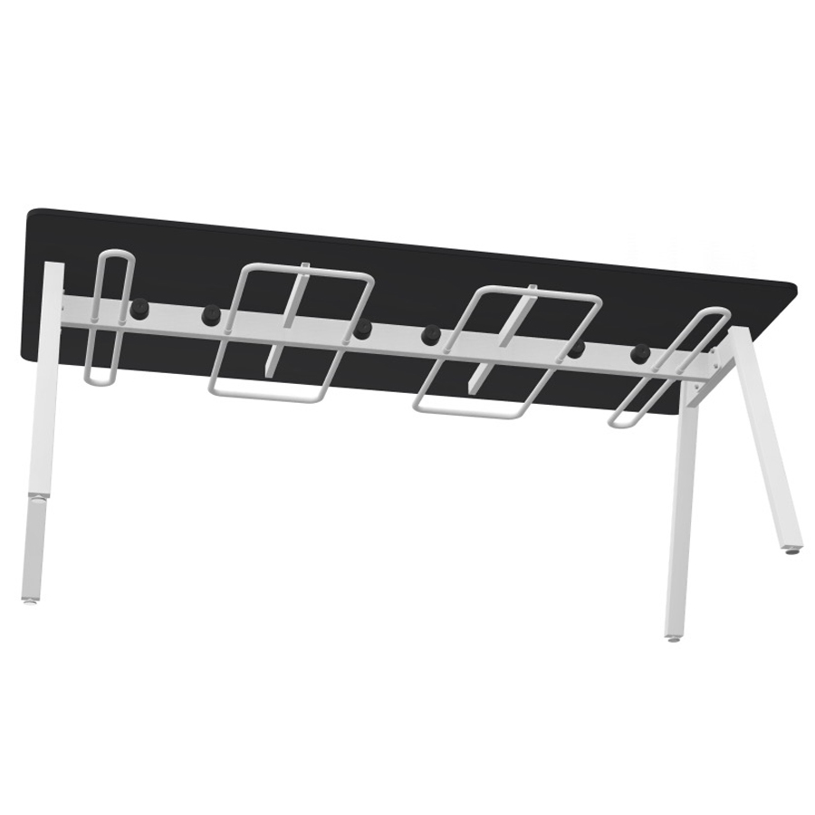 Bejot Orte OTCD Tisch Gestell weiß, TIschplatte schwarz - Breite 200 cm