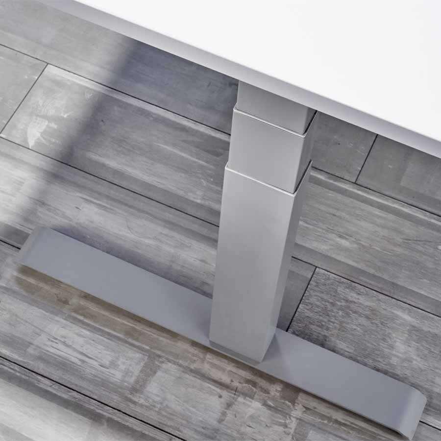RWH RAPID Schreibtisch elektrisch verstellbar  - Beispielbild 2 (Standfuß silber)
