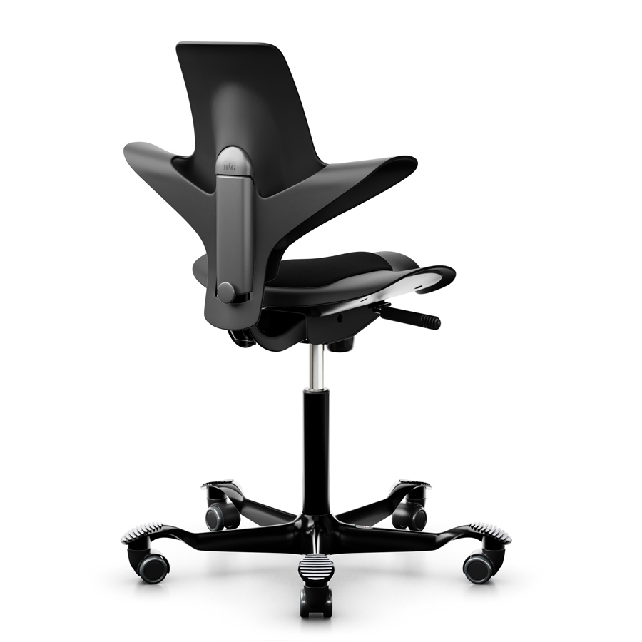 HAG Capisco Puls 8010 schwarz schwarz von hinten