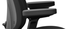 4D-Armlehnen XL – Lederauflage schwarz