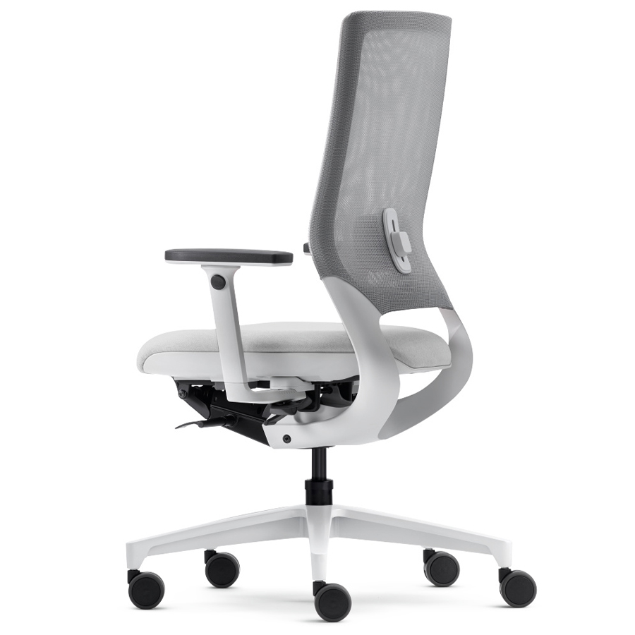 Klöber Mera 84 weiß mit Netzrücken - Rückansicht