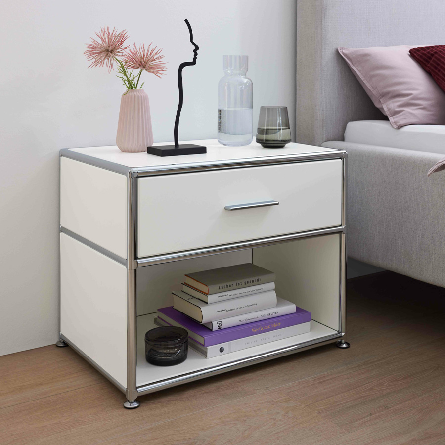 Bosse Solutions Nachttisch | Melamin weiß