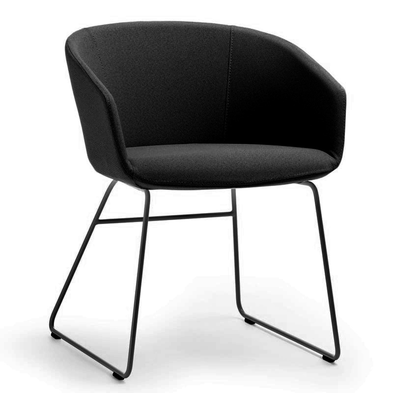 Bejot Oxco-small-oxs270 Konferenzstuhl mit Kufengestell komplett schwarz