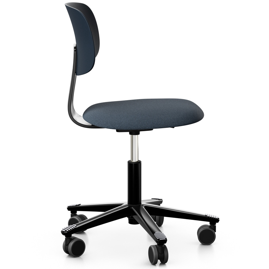 HAG Tion 2140 Bürostuhl Crowberry - Sitz Stoff Cura - Rückenschale Kunststoff - Seitenansicht