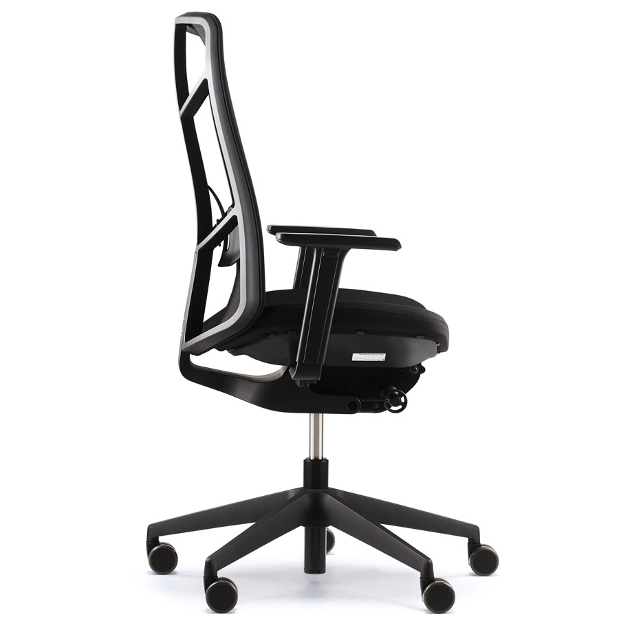 K+N JET.III SE Sonderedition Softpolster schwarz - seitliche Ansicht