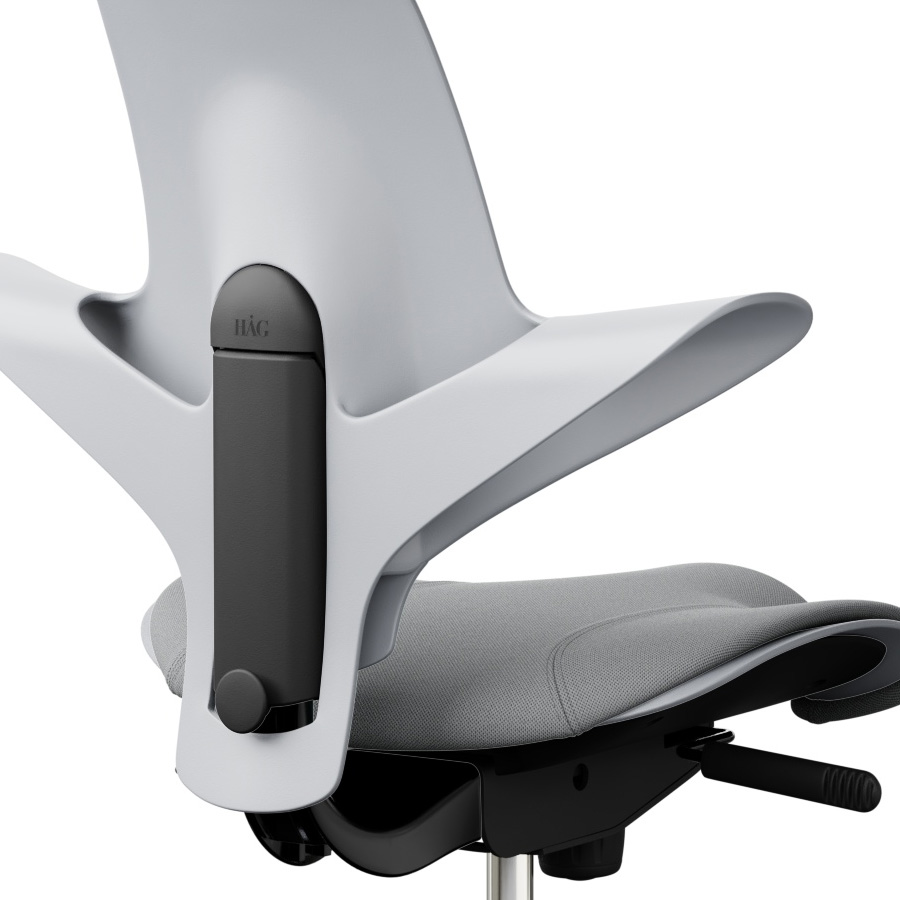 HAG Capisco Puls Grau mit Stoff Nex07