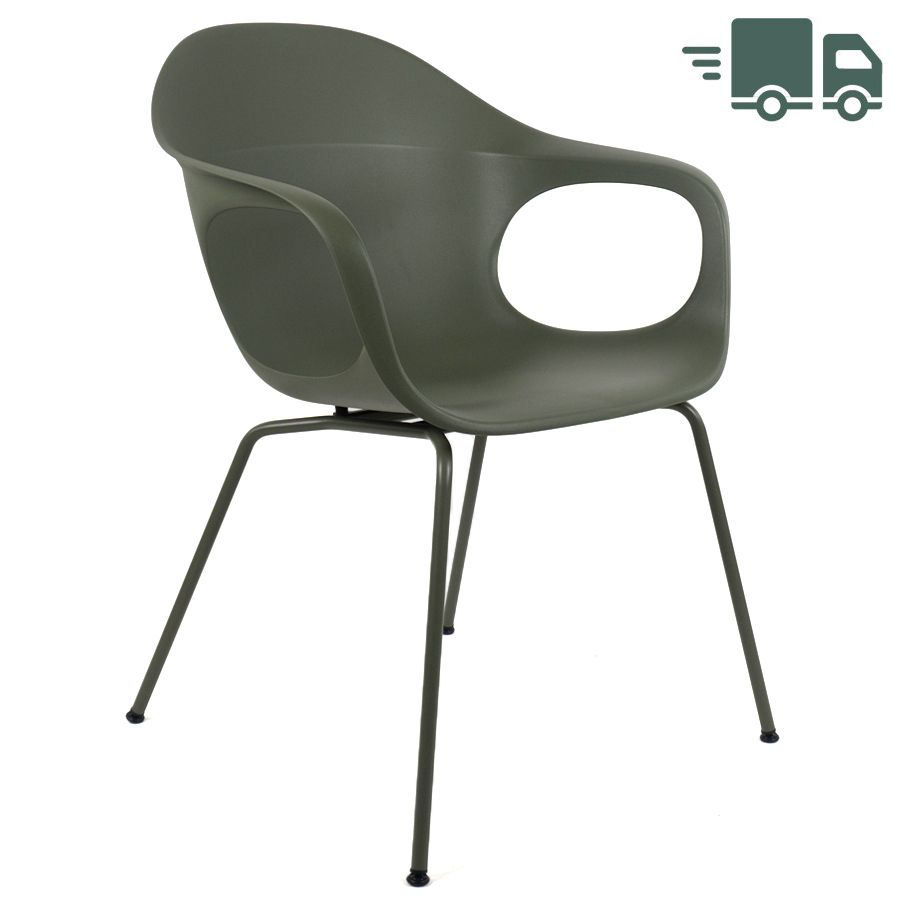 Kristalia ELEPHANTINO Stuhl mit Vierfußgestell Farbe agave