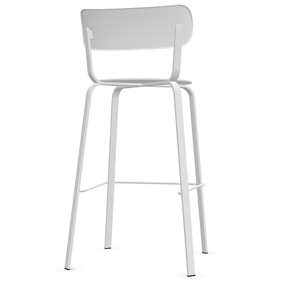 lapalma STIL S49 Barhocker 75 cm Farbe weiß - Rückansicht