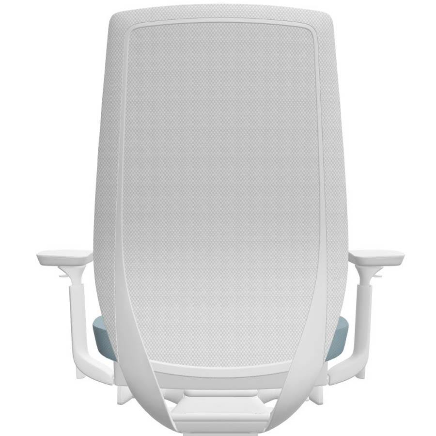 Profim AccisPro mit Netzrücken weiß und Sitzbezug Select 67098 - Rücken ohne Lumbalstütze
