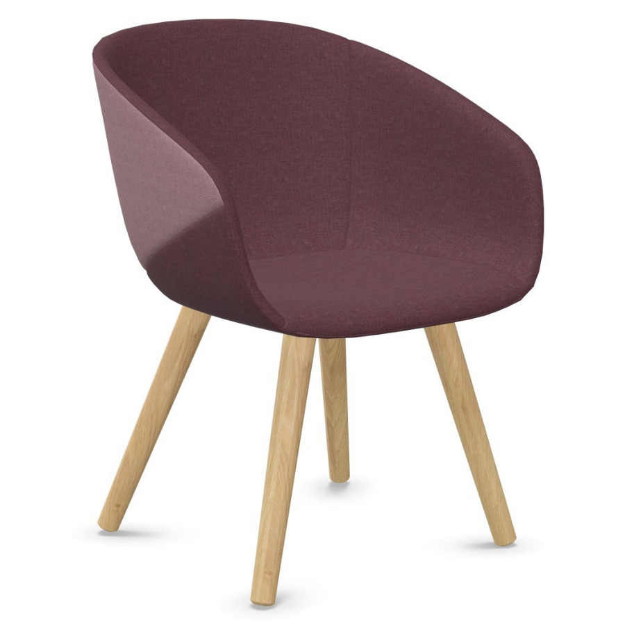 Bejot Oxco OX W 740 Sessel mit Holzbeinen - zweifarbig