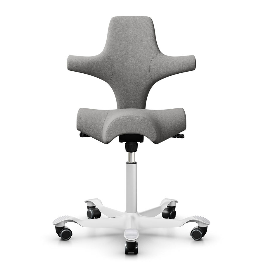 HAG Capisco 8106 mit Stoff Cura hellgrau Gestell weiß