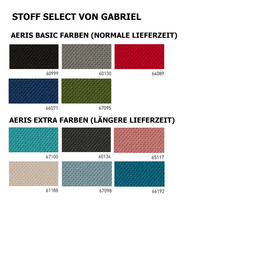 Stoff Select von Gabriel - Farbübersicht