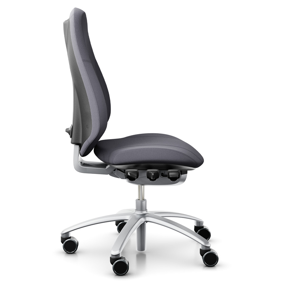 RH Mereo 300 silver hohe Rückenlehne - Stoff Xtreme grau - Seitenansicht