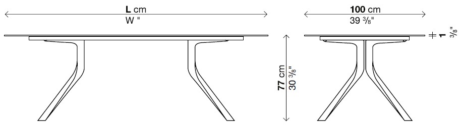 Abmessungen-Kristalia-Oops-rechteckig-Laminat