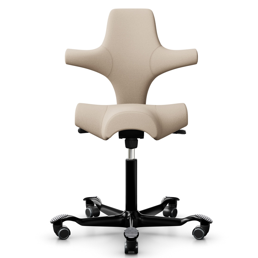 Hag Capisco 8106  - Stoff Select beige - Gestell schwarz