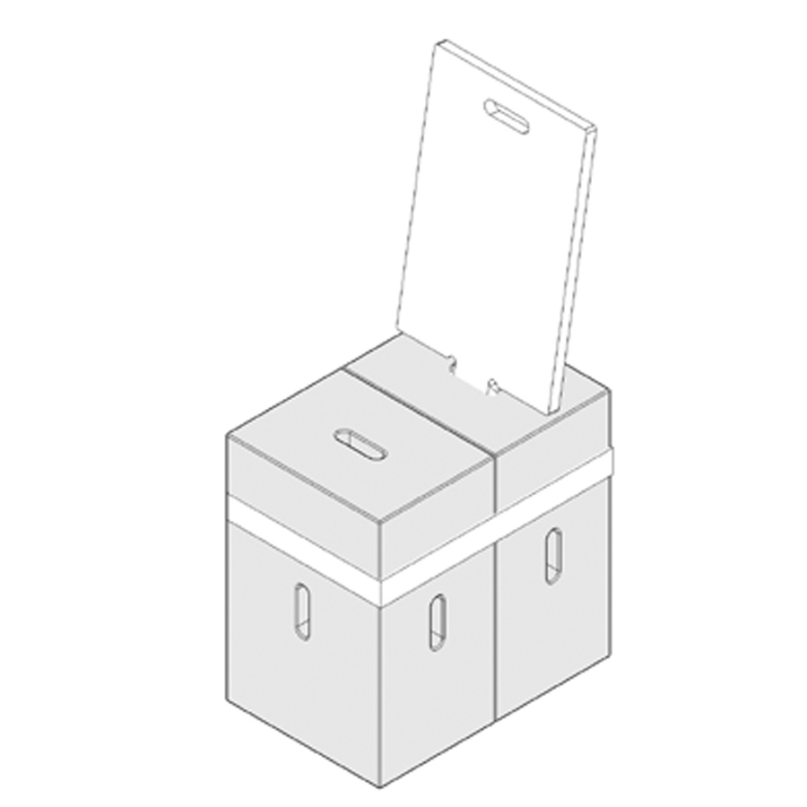 Xbrick mit X-Lean und X-Belt verbunden