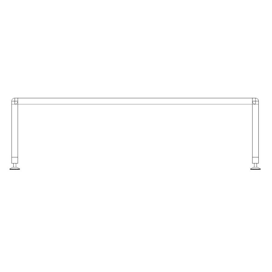 Bosse Bügel-Couchtisch niedrig