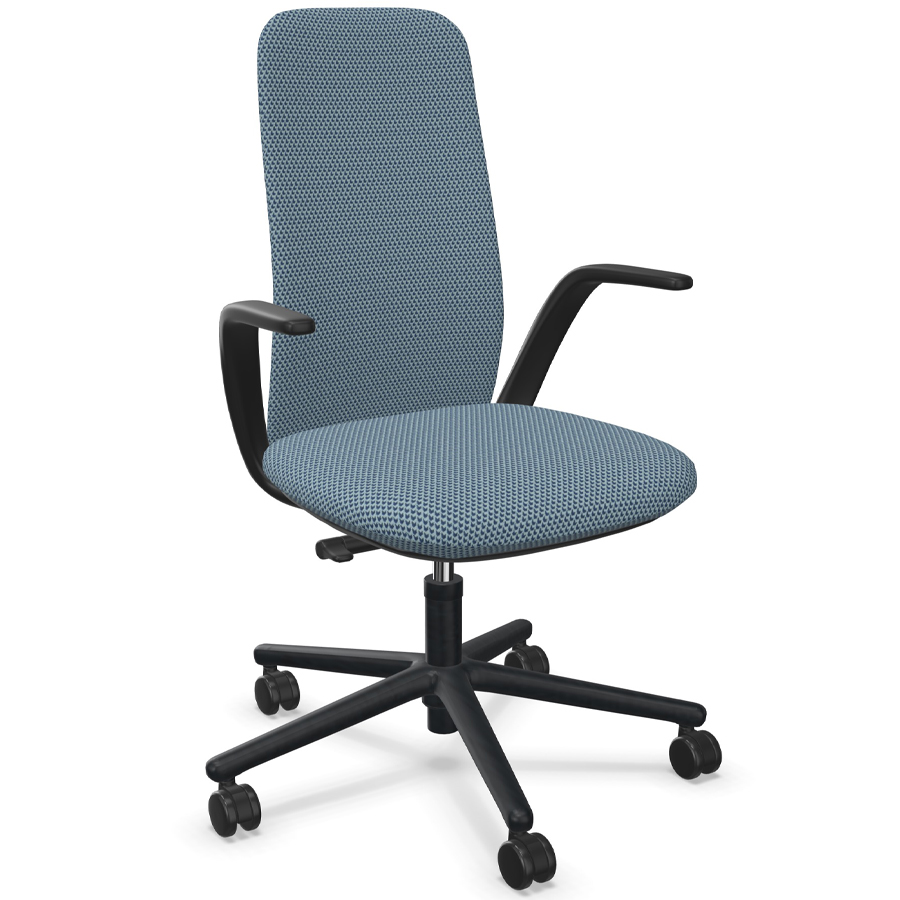 HAWORTH Nia Bürostuhl - Stoff Diagonale blau