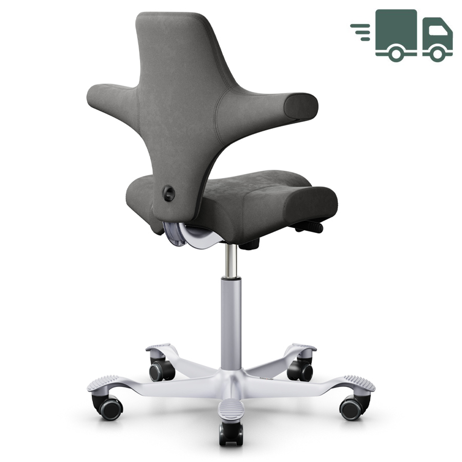HAG CAPISCO 8106 Stoff Comfort grau Gestell silber