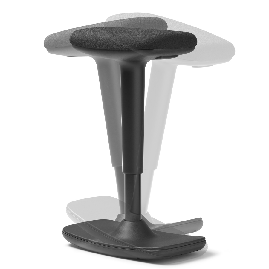 Trendoffice to-swift (SW 9299) Stehsitz Pendelhocker - schwarz