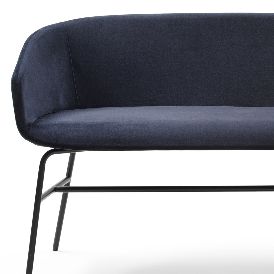 Bejot Oxco small gepolsterte Sitzbank OXSL215 Charles CH032 Dunkelblau