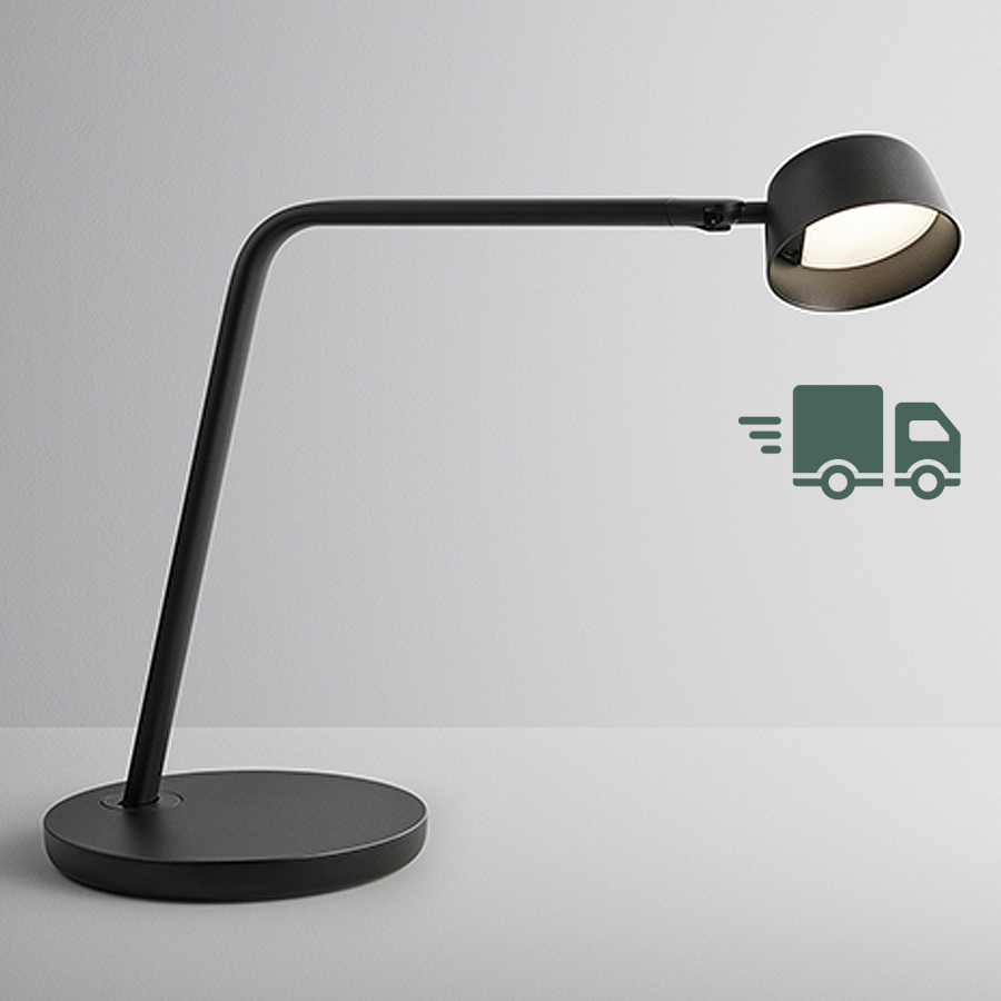 GLAMOX Motus Table LED Arbeitsleuchte schwarz