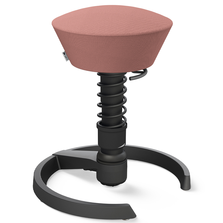 Aeris Swopper Select Wolle blassrosa - Gleiter - Gestell schwarz - Standardfeder