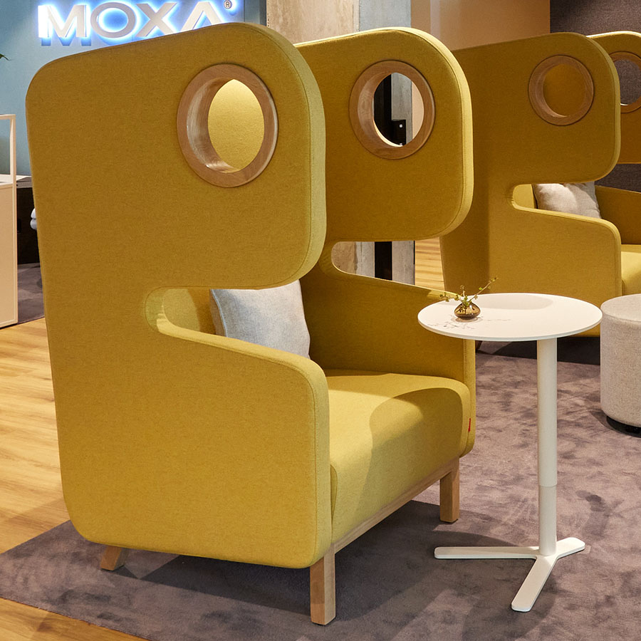 Mikomax Packman Sessel mit Trennwänden Stoff Wool Mustard