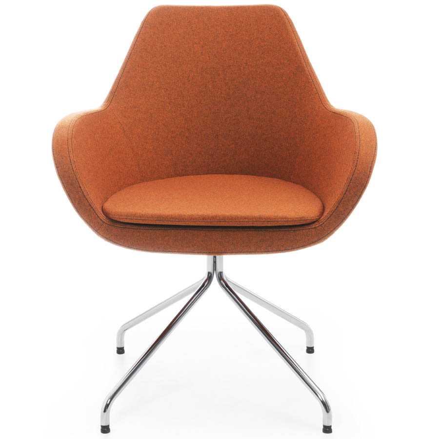 Profim Fan mit Spinnenfuß in Chrom und Sitzkissen