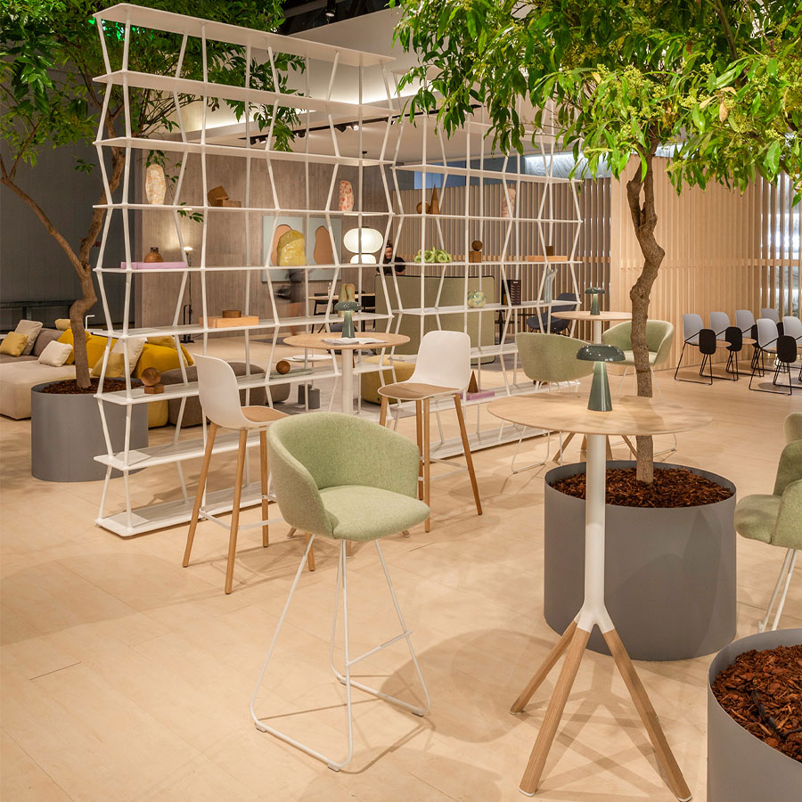 lapalma GLOVE Barhocker gepolstert mit Kufengestell