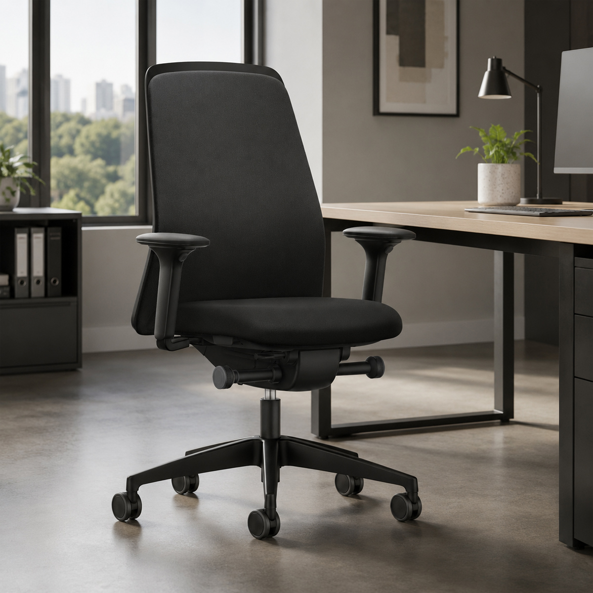 Interstuhl EVERYis1 EV311 | Bürostuhl schwarz | Chillback Rückenlehne | Konfigurator