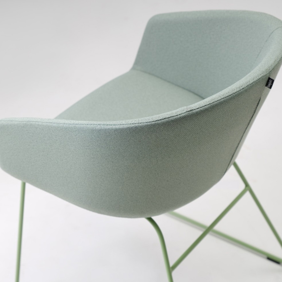 Bejot Oxco-small-oxs270 Konferenzstuhl mit Kufengestell - Ansicht von oben