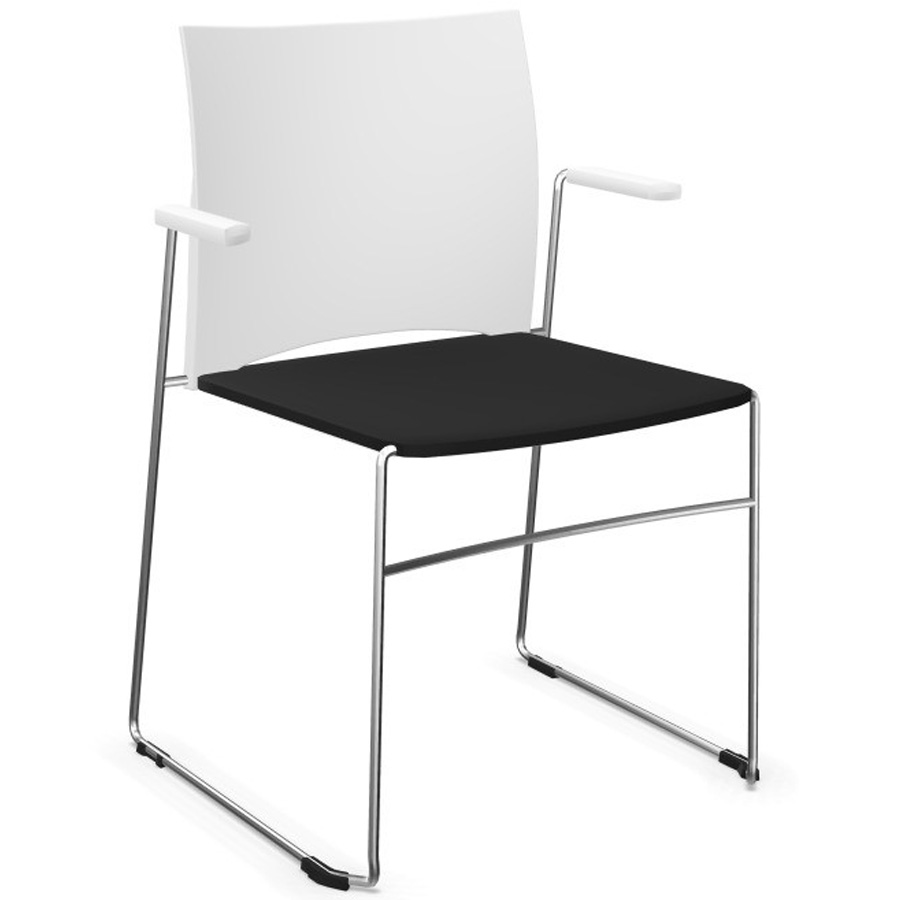 Profim Ariz 550V Kunststoff - mit Armlehnen - Gestell schwarz pulverlackiert