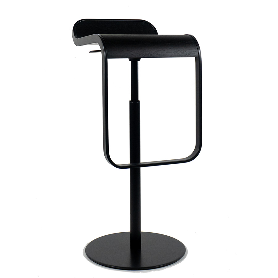 Lapalma LEM Barhocker Eiche schwarz gebeizt mit schwarzer Gasfeder