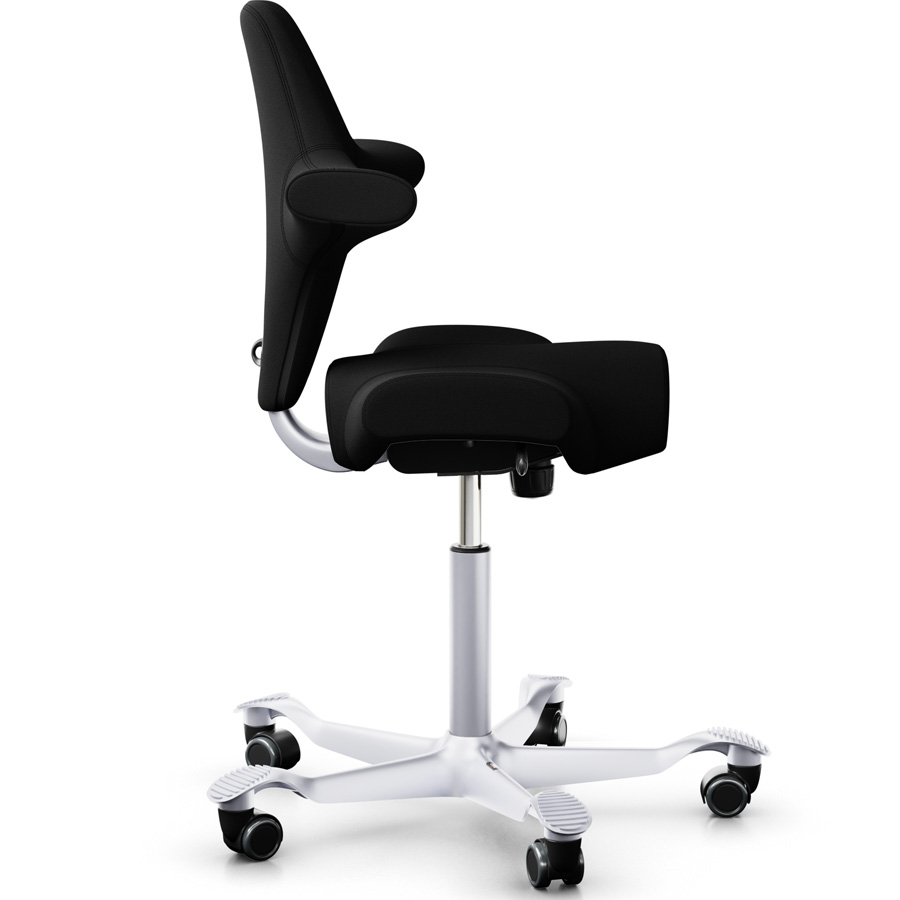 HAG Capisco 8106  Xtreme schwarz mit Gestell silber