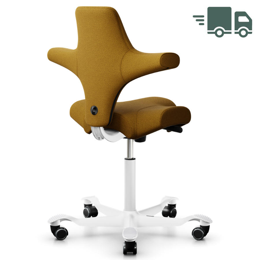 HAG Capisco 8106 Bürostuhl Stoff Capture Farbe Ocker weiß - schnell geliefert