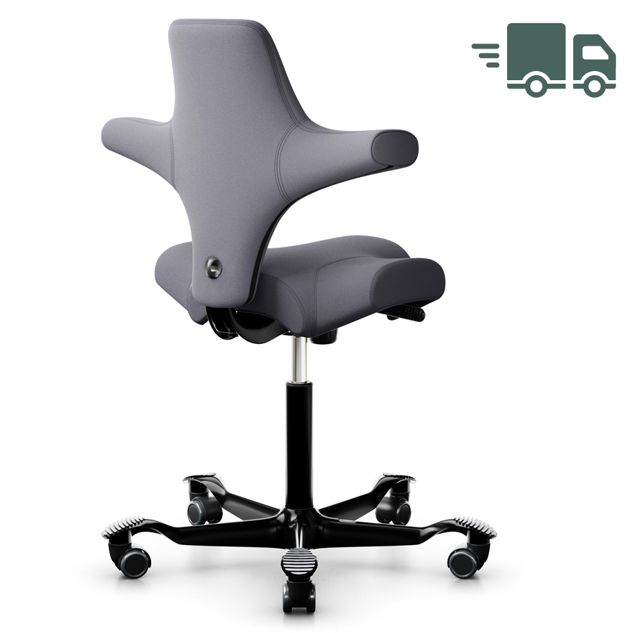HAG Capisco 8106 Stoff Xtreme grau 081 Gestell schwarz