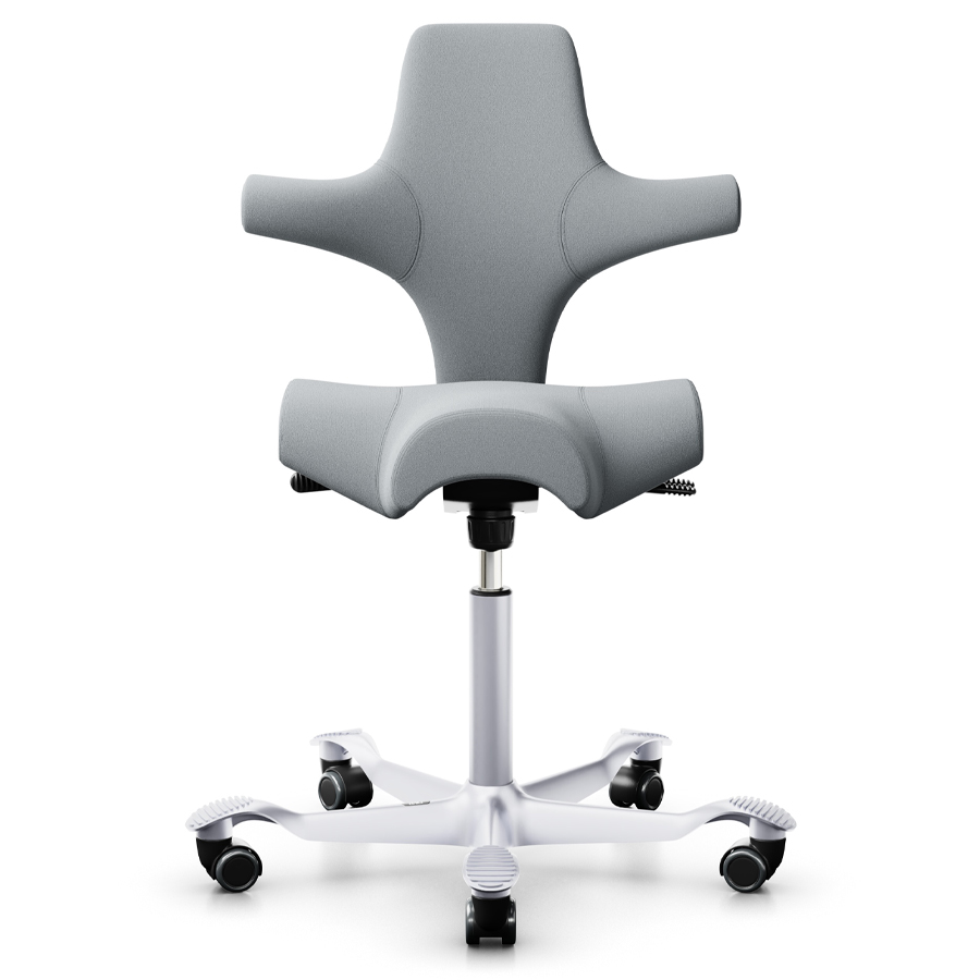 HAG Capisco 8106 Xtreme hellgrau mit Gestell Alu silber