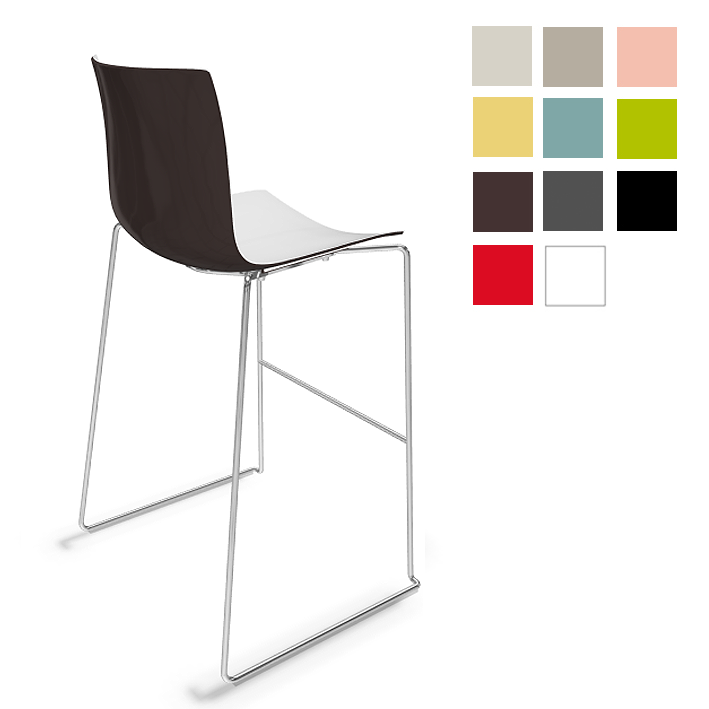 arper catifa barhocker zweifarbig