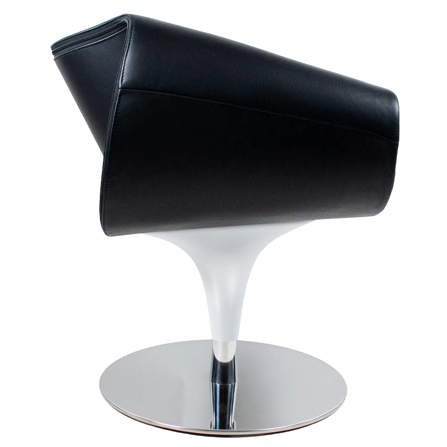 Züco Perillo Lounge Sessel PR 281 - Echtleder schwarz - Seite