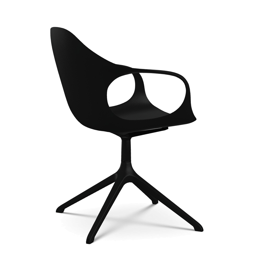 Kristalia Elephant Drehgestell schwarz