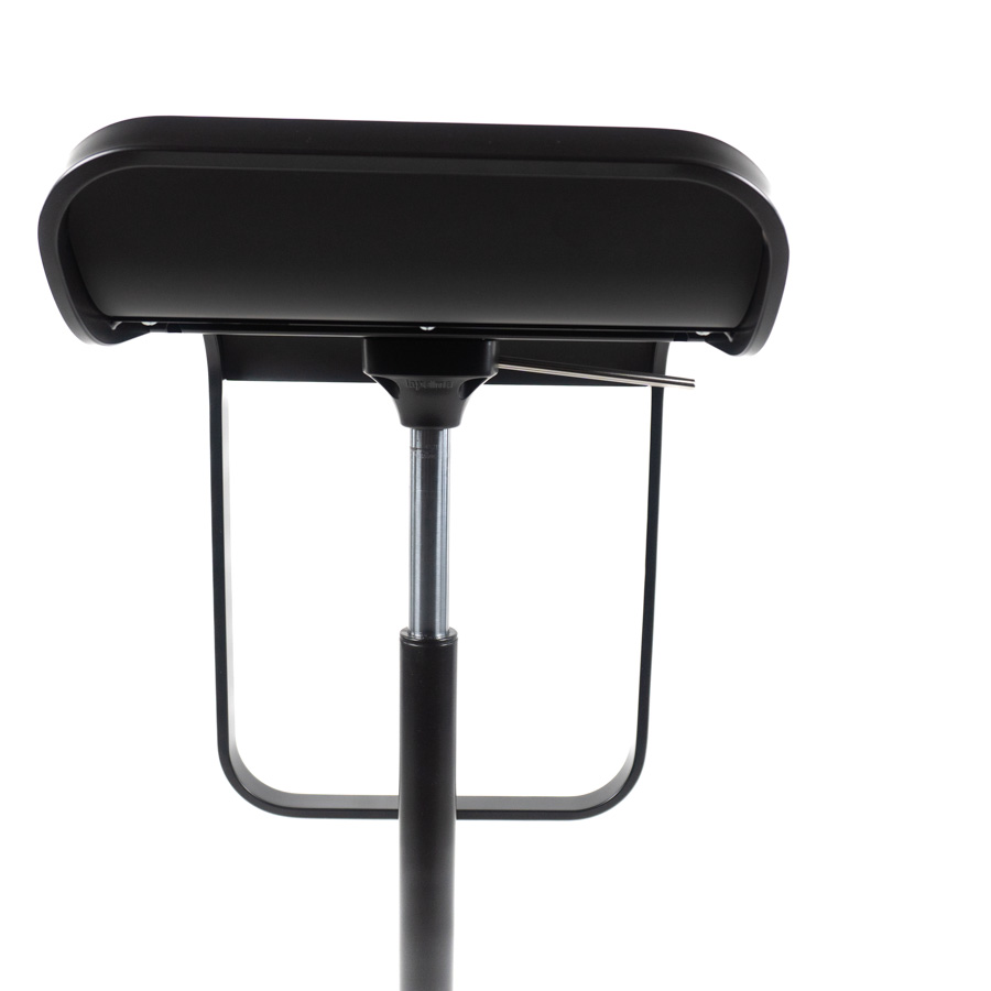 Lapalma LEM Sitzschale Fenix schwarz, Gestell schwarz, Gasfeder chrom