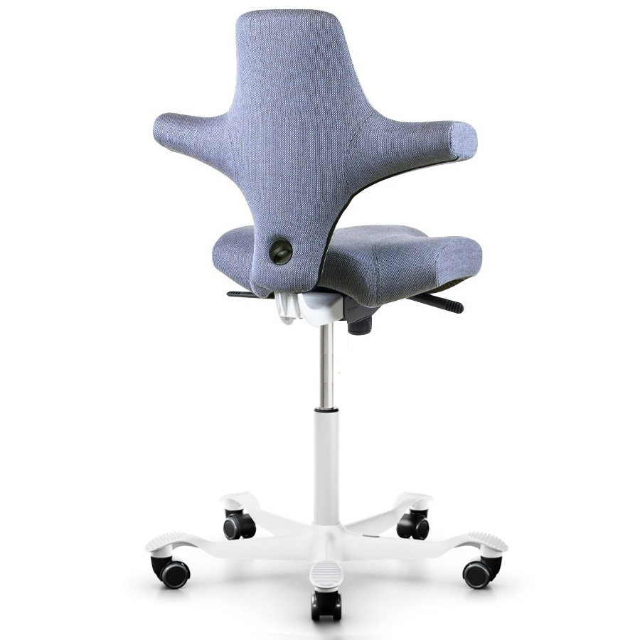 HAG CAPISCO 8106 Stoff Re-wool 0658 taubenblau - Gestell weiß