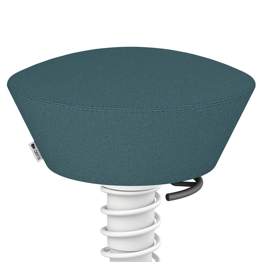 Aeris Swopper Cura blau meliert | Gestell weiß | Gleiter | Nahaufnahme